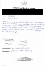 Handwritten patient testimonial from Gudjon S. (Iceland) - Full Mouth Restoration (Smile Makeover) with bridges and implants (1st visit), 21 Oct 2016